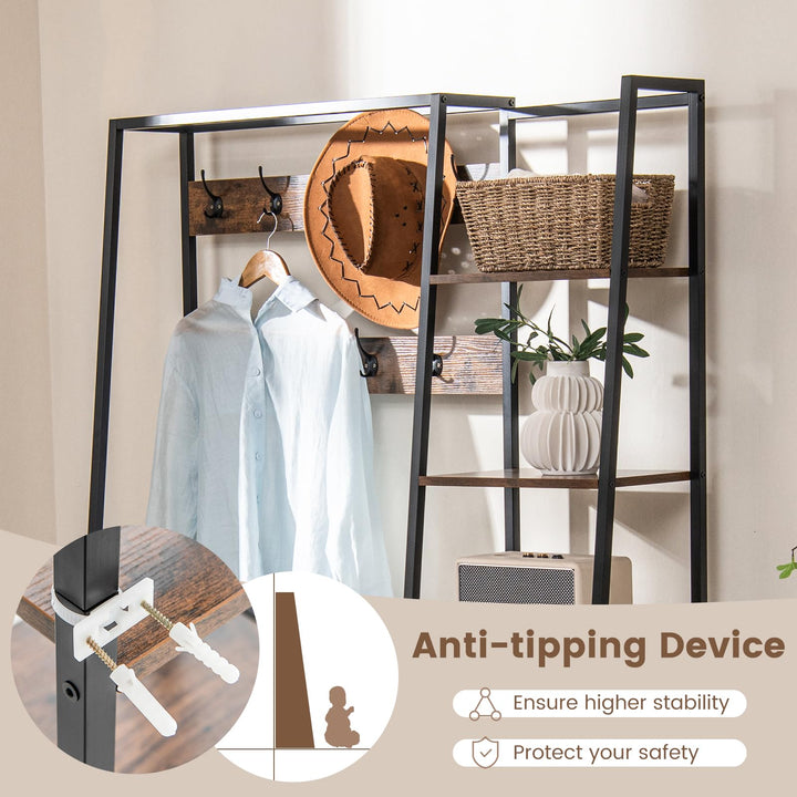 Giantex Coat Rack with Shoe Bench