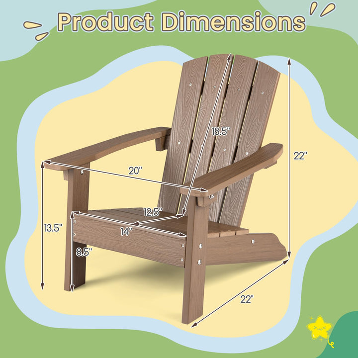Giantex Kids Adirondack Chair | All-Weather HIPS Children&
