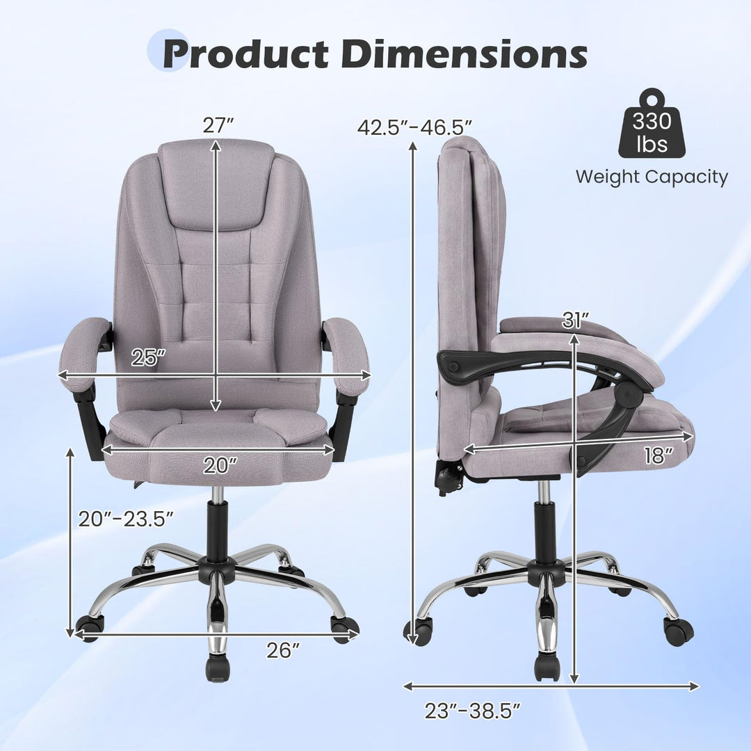 Giantex Office Executive Chair | Ergonomic Big High Back Computer Chair with Linkage Armrests