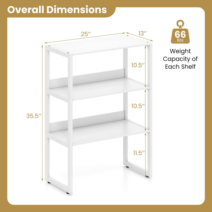 Giantex Desktop Bookshelf for Home Office Kitchen Dorm