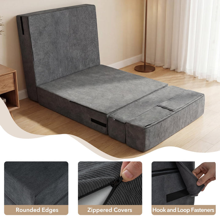 Giantex 4-in-1 Folding Sofa Bed | Convertible Sleeper Chair for Adults