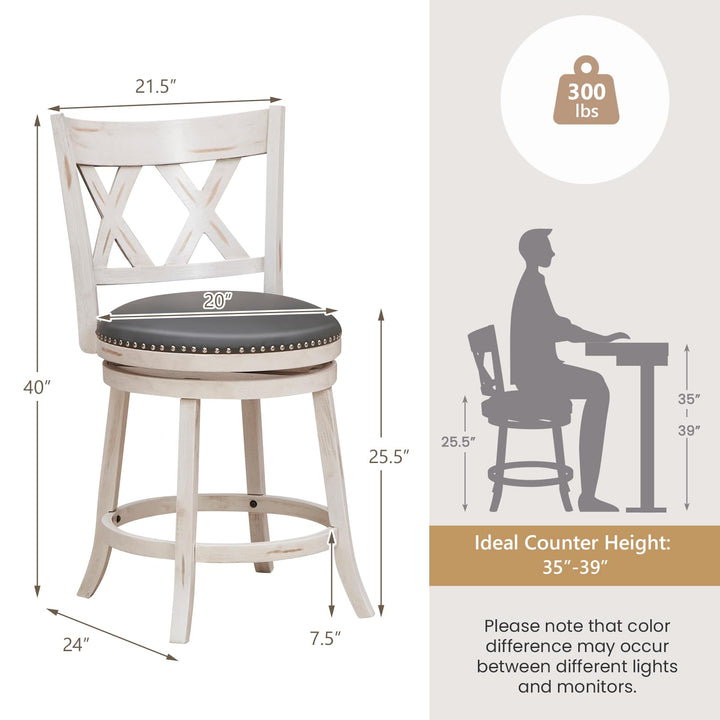 Giantex 25.5" Bar Stools Set