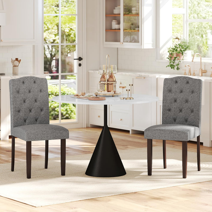 Giantex Parsons Chairs, Uphostered Kitchen Dining Chairs w/Wood Legs