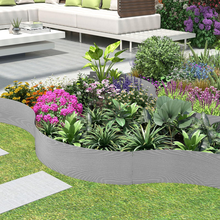 Giantex 6 Pack Galvanized Steel Landscape Edging