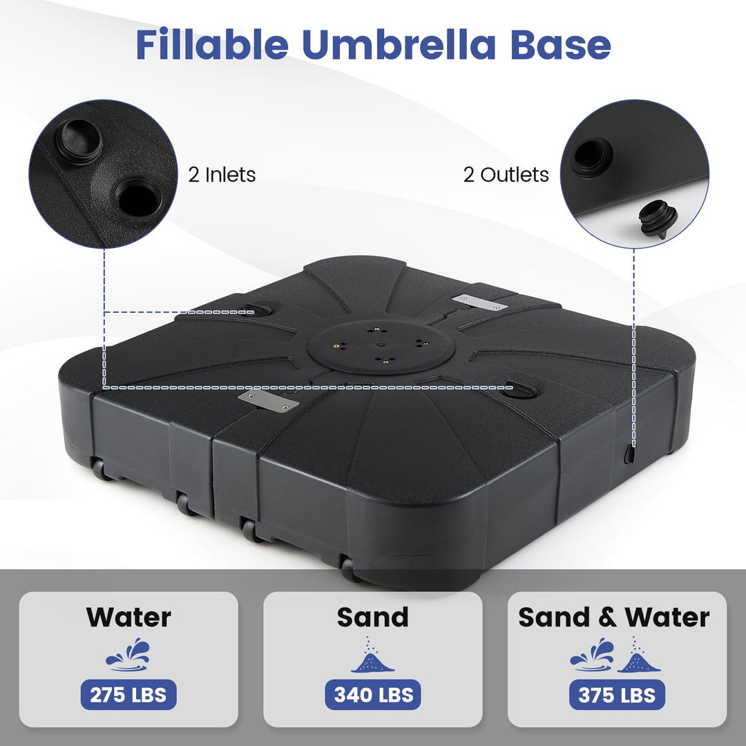 Giantex 375 lbs Cantilever Umbrella Base