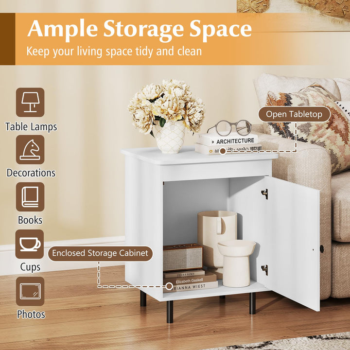 Gianex Wood Sofa Side Tables Storage Cabinet for Bedroom