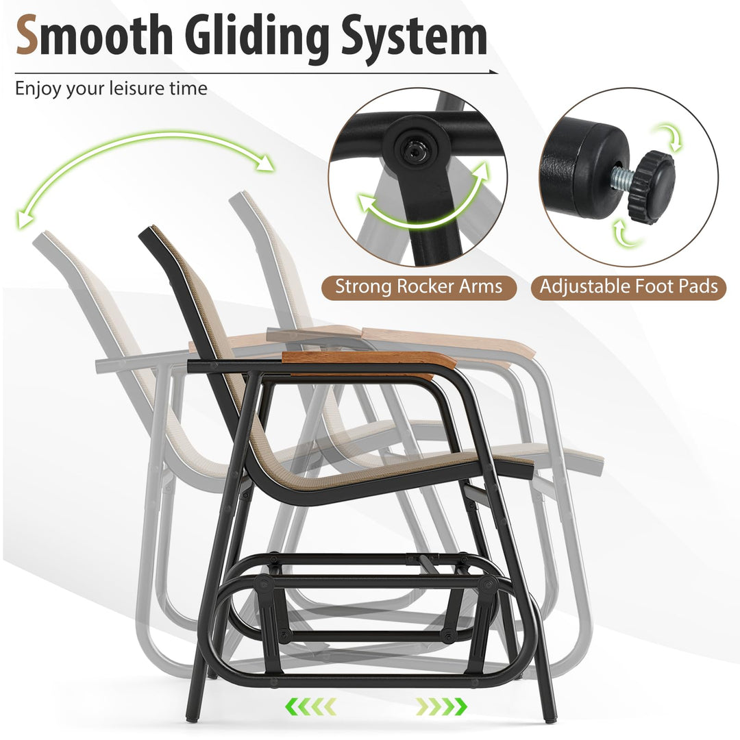Giantex 3-Piece Outdoor Glider Set