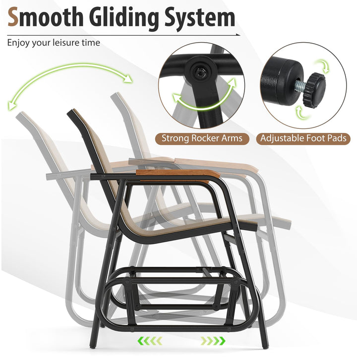 Giantex 3-Piece Outdoor Glider Set
