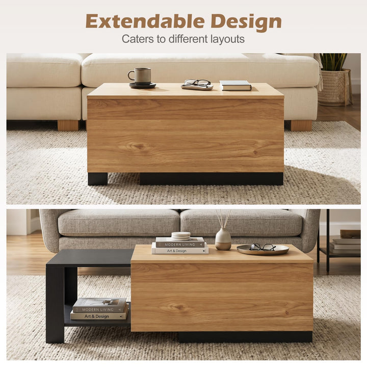 Giantex Extendable Coffee Table for Living Room