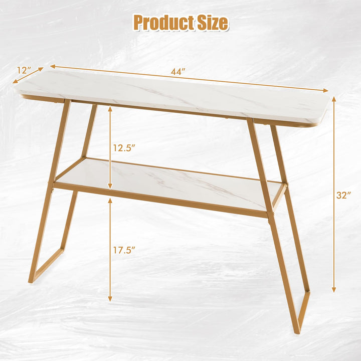 Giantex Console Table with Storage Shelf - 44” Entryway Table