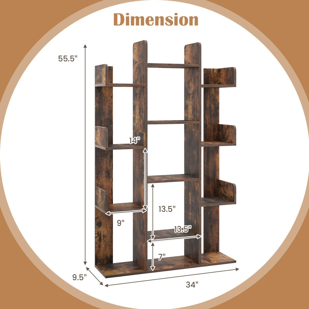 Giantex 7-Cube Tree Bookshelf