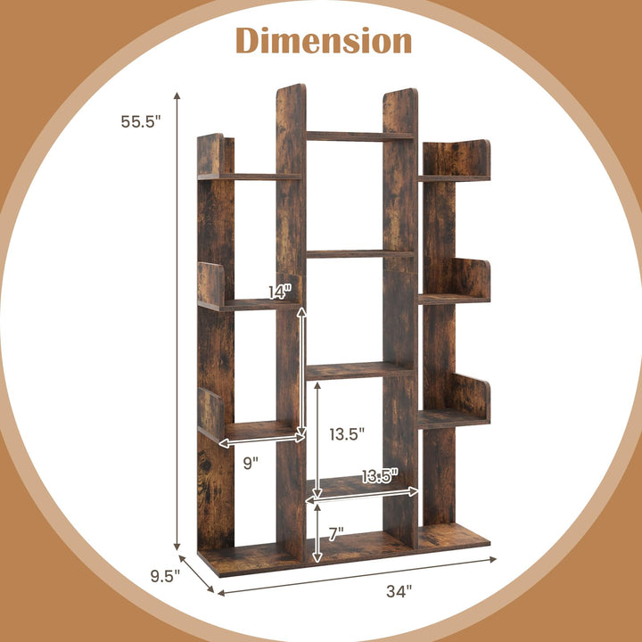 Giantex 7-Cube Tree Bookshelf