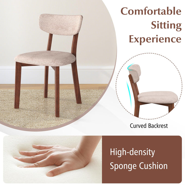 Giantex Wooded Dining Chairs Set of 2/4 for Living Room Restaurant