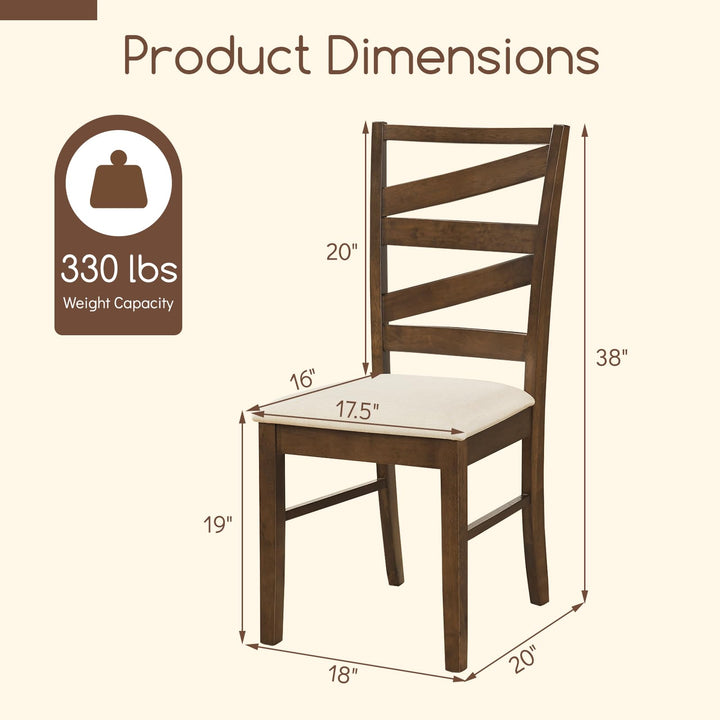 Giantex Kitchen Chairs with Tall Backrests for Dining Room