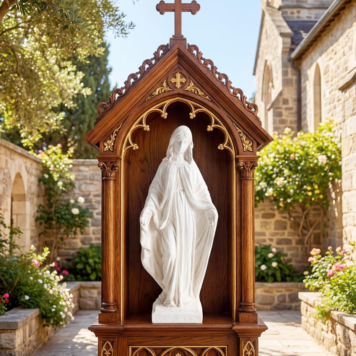 Giantex Virgin Mary Garden Statue 31.5"| Blessed Mother Outdoor Religious Statue