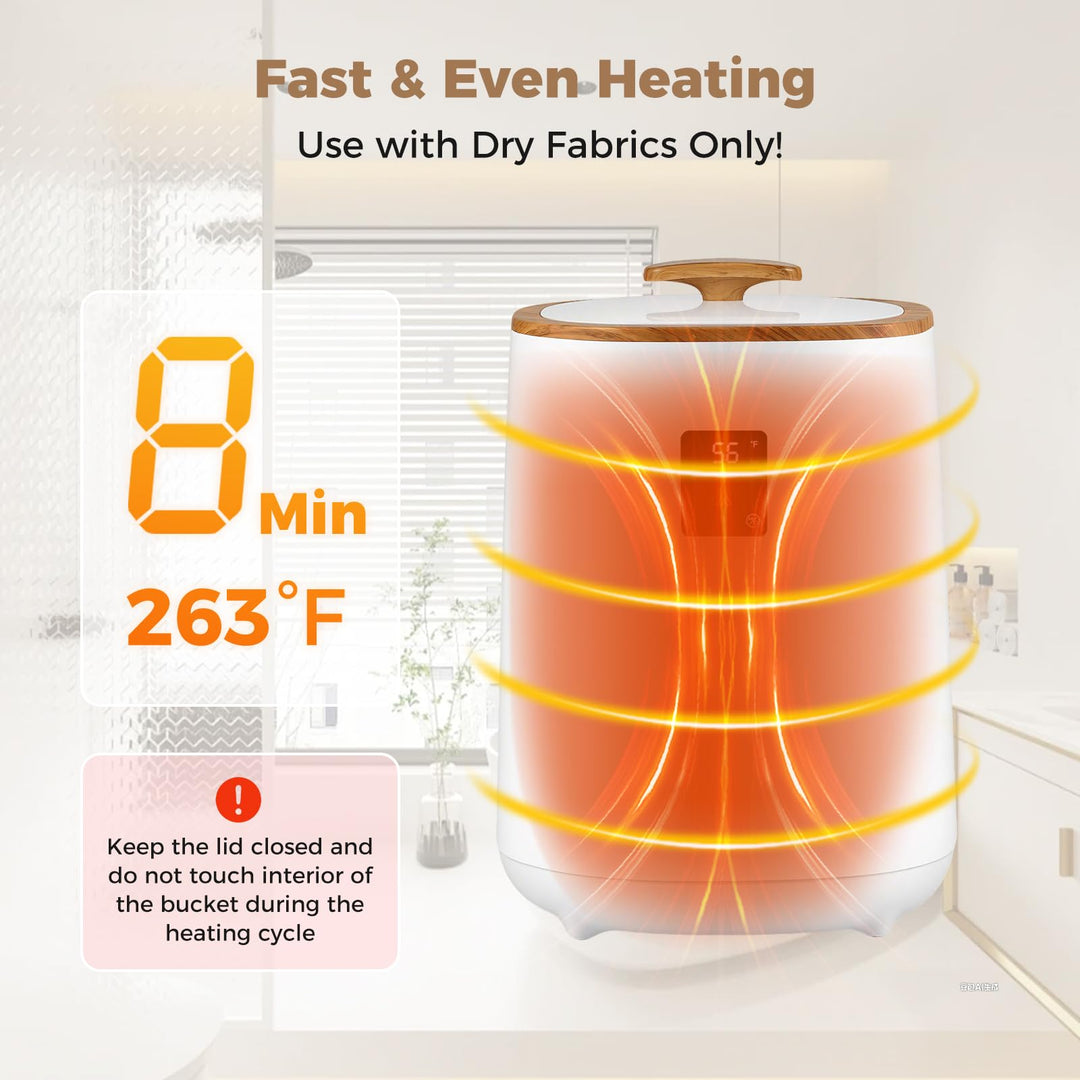 Giantex 18 L Large Blanket Towel Warmer with LED Display for Bathroom