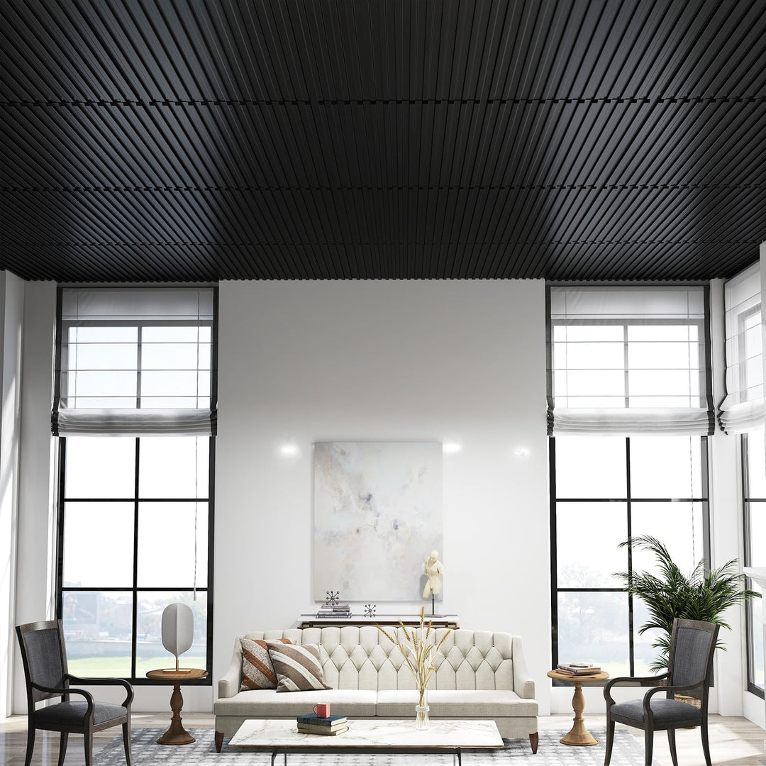Giantex 12/24 Pack Fluted PVC Wall Panels