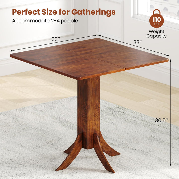 Giantex 33-Inch Square Dining Table for 2-4 People