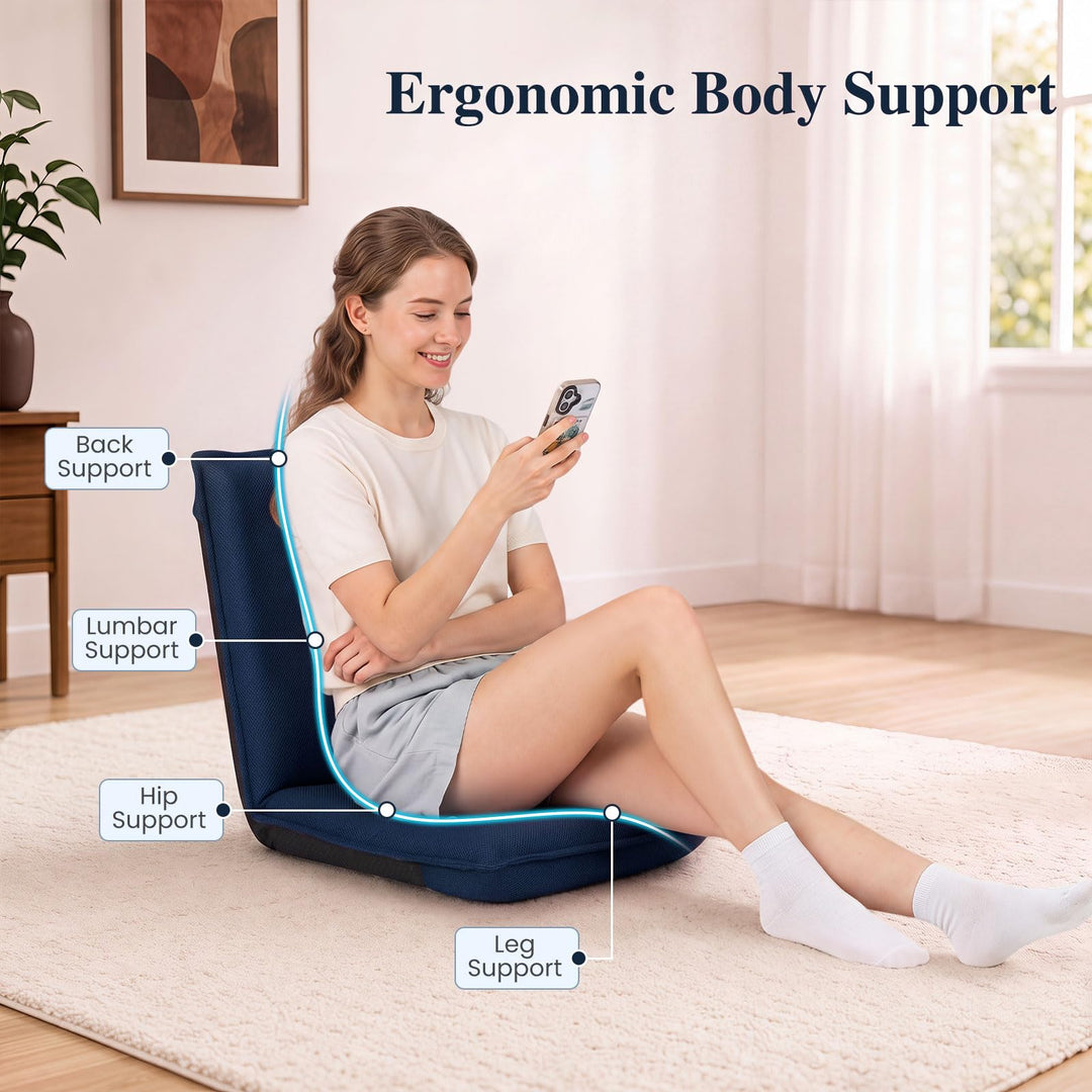 Giantex Adjustable 6 Positions Folding Lazy Man Sofa Chair Floor Chair (1/2)