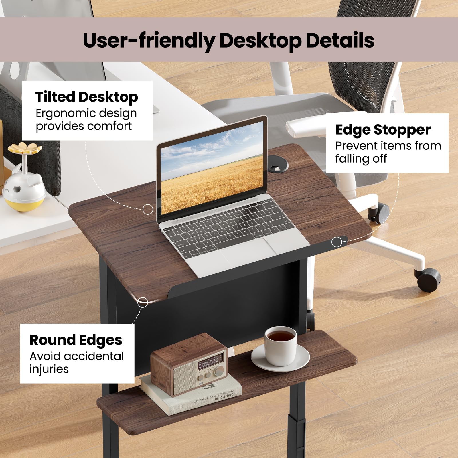 Giantex Mobile Podium Stand