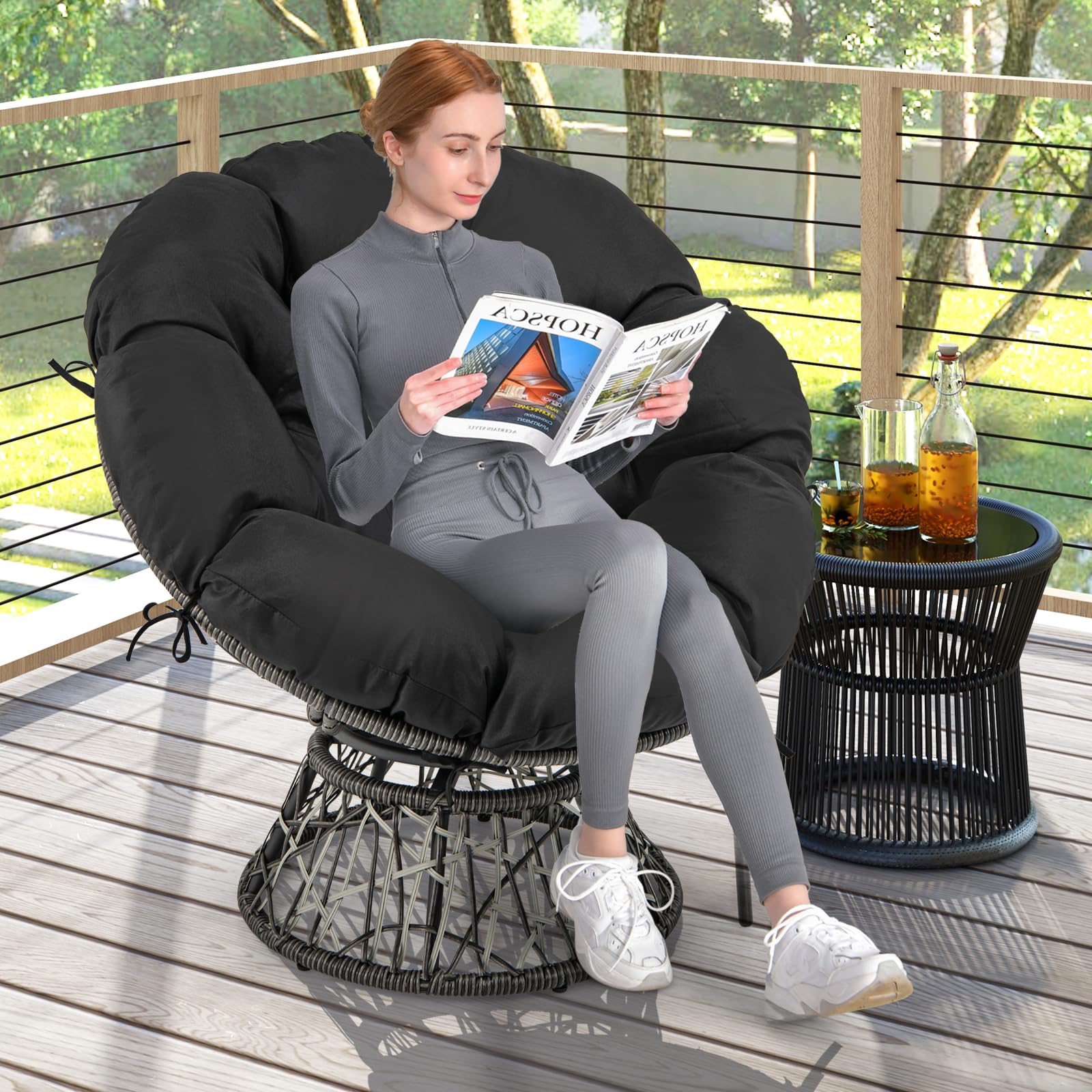 Giantex Swivel Oversized Living Room Chair