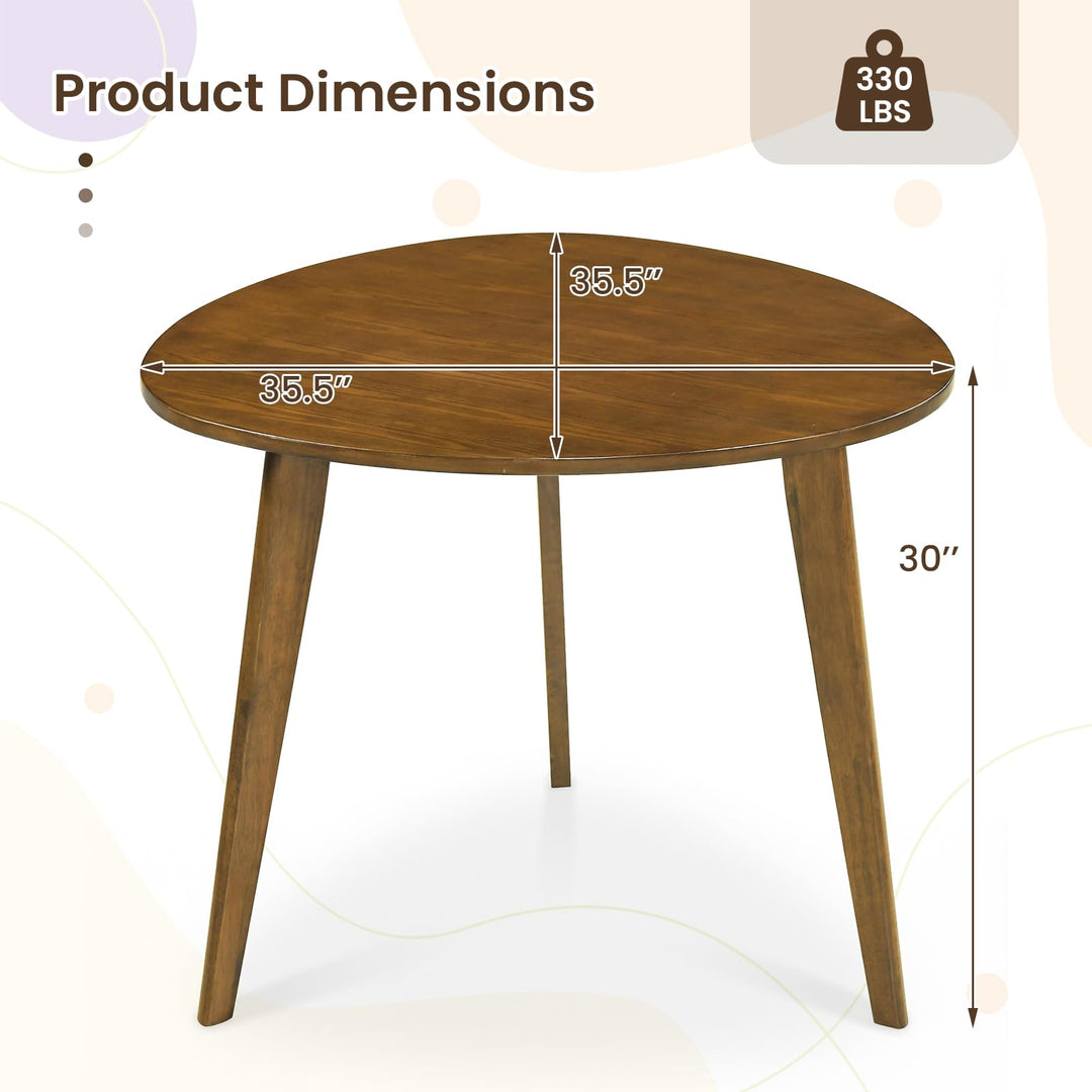 Giantex 35.5-Inches Round Dining Table for 4