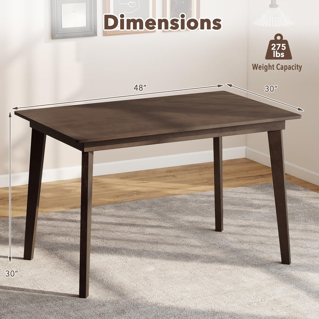 Giantex 48-Inches Rectangular Wooden Dining Table for 4