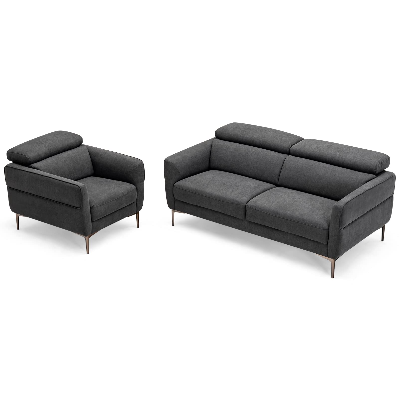 Giantex Sofa Couch and Accent Chairs Set