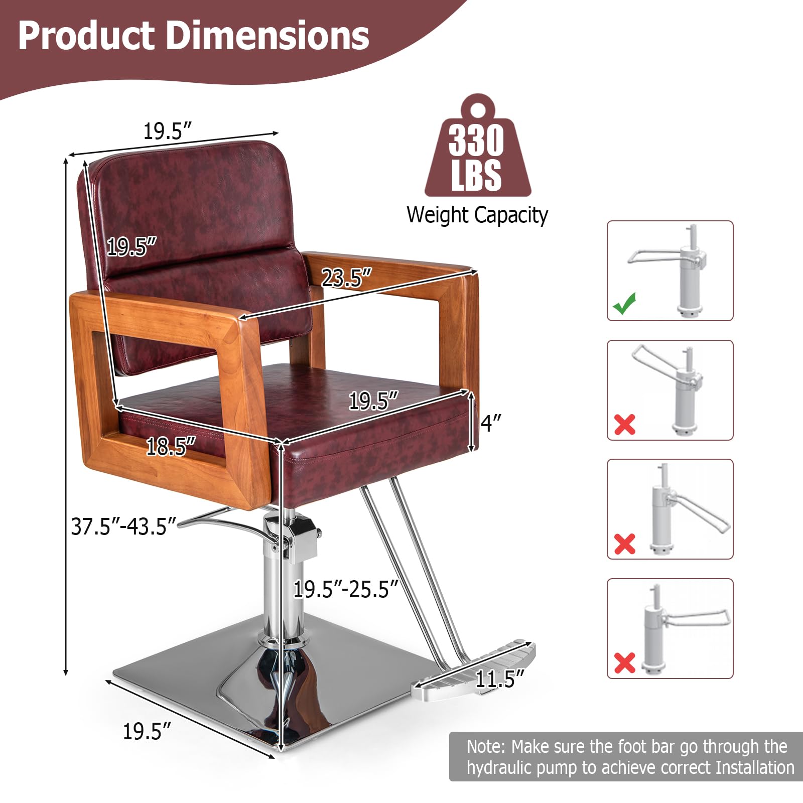 Giantex Barber Chair - Salon Chair for Hair Stylist