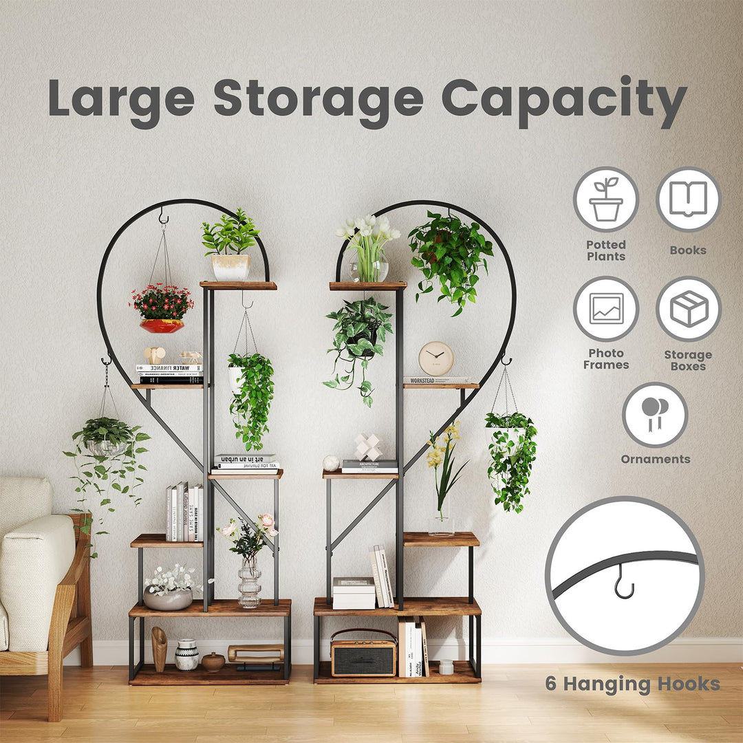 Giantex 6 Tier Tall Plant Stand Indoor for Living Room Balcony Patio Art Studio