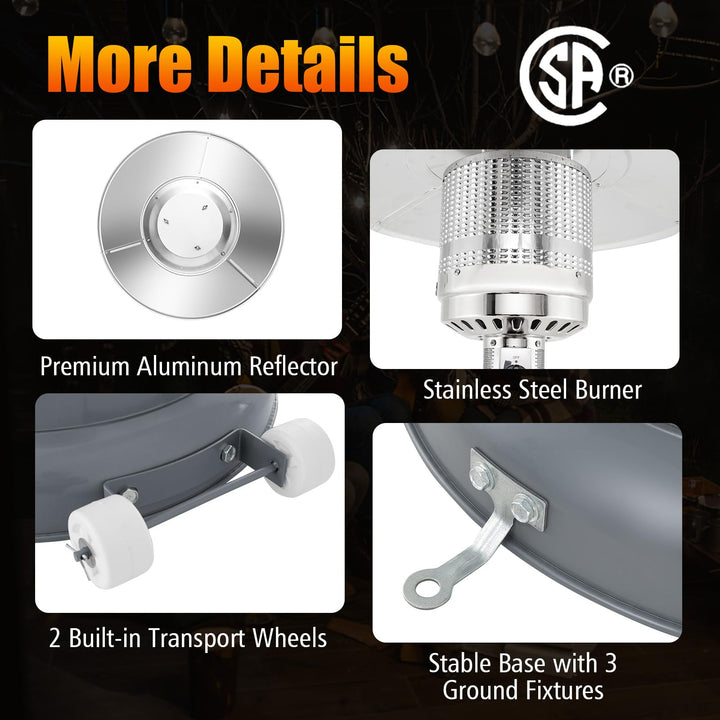 Giantex 50,000 BTU Propane Outdoor Heater