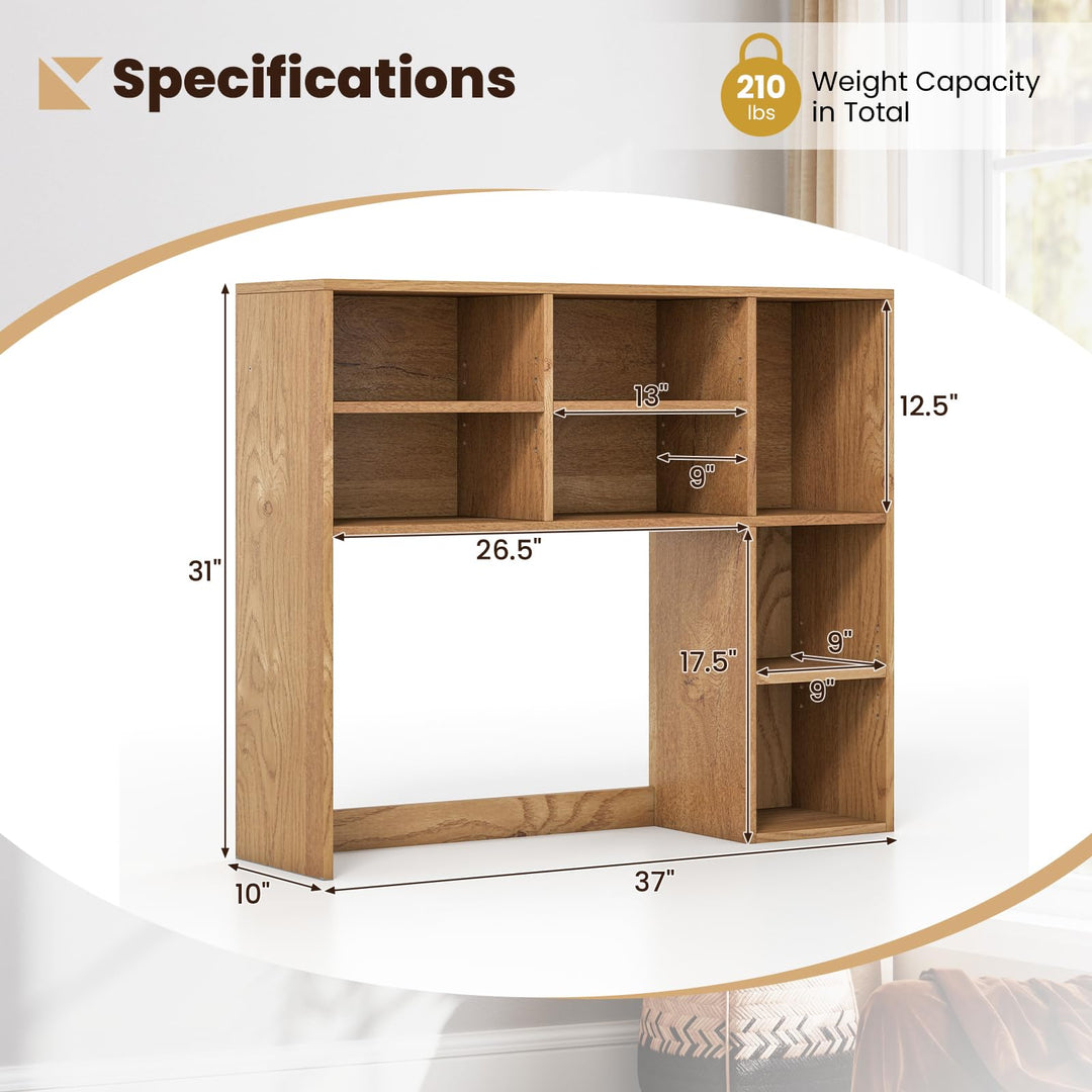 Giantex Wooden Desktop Storage Organizer for Dorm College Office