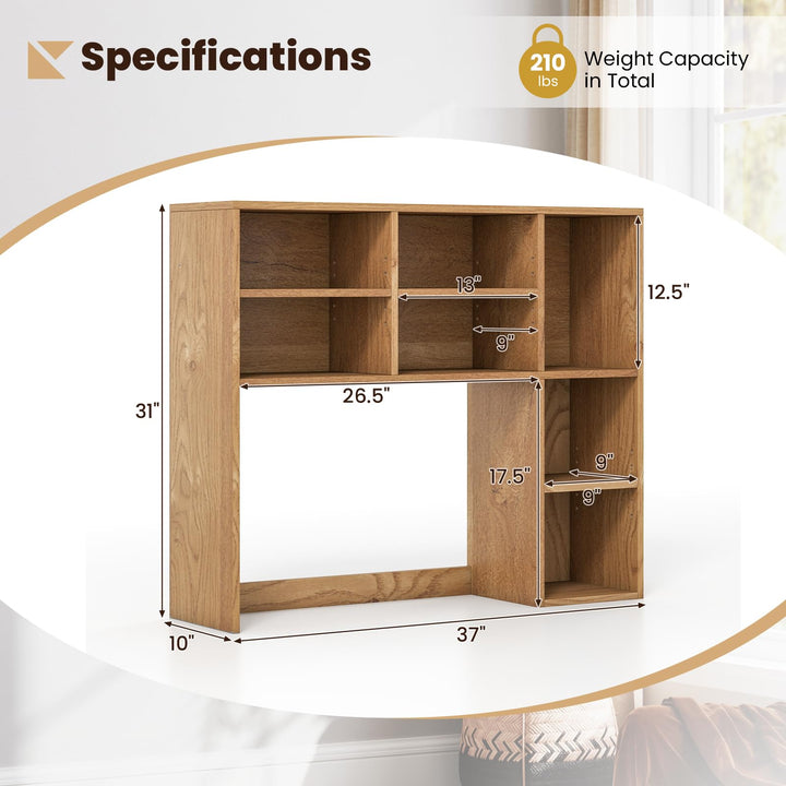 Giantex Wooden Desktop Storage Organizer for Dorm College Office
