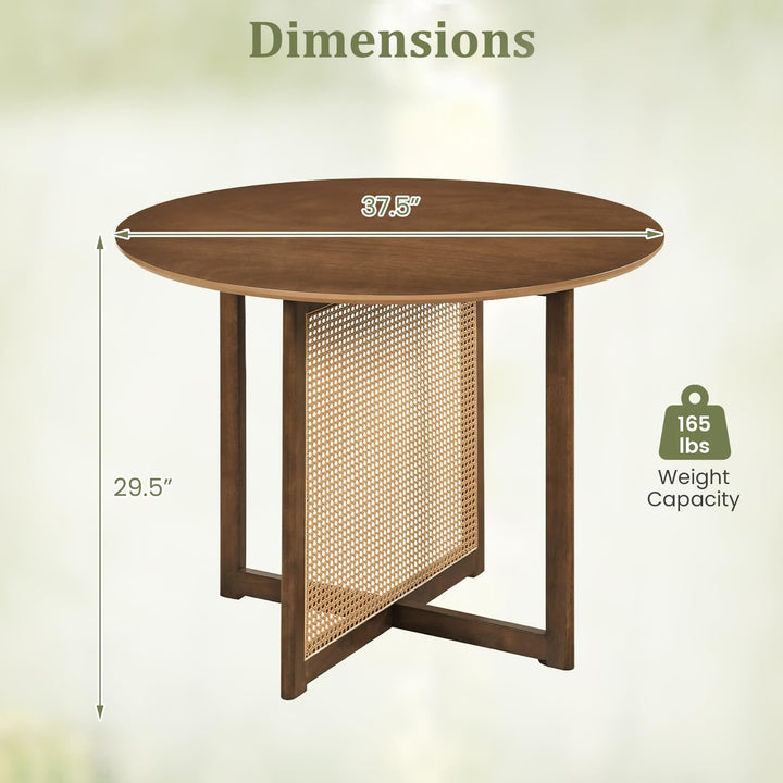 Giantex 37.5" Round Dining Table for Dinette Living Room