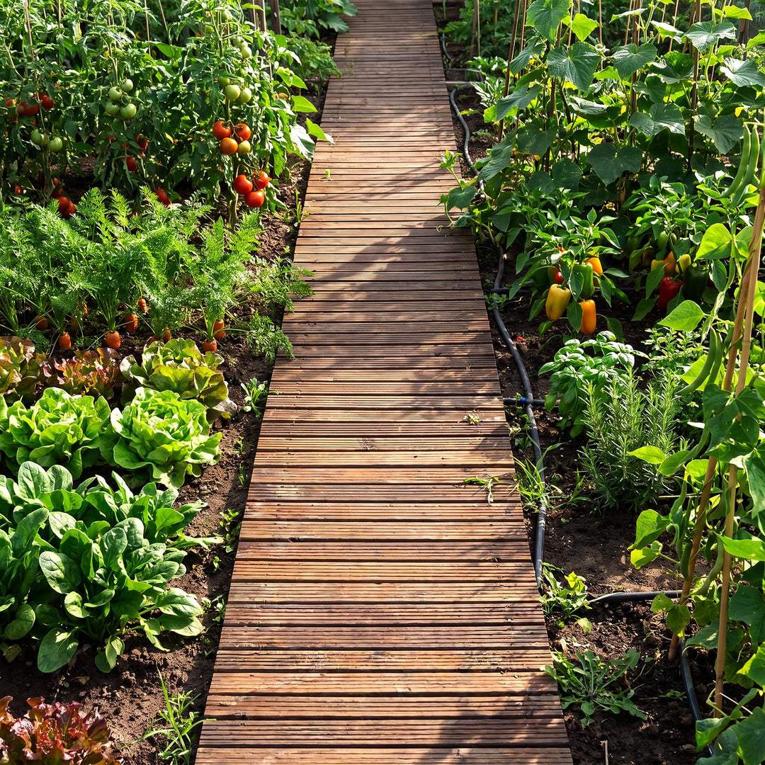 Giantex 12 FT Wooden Garden Pathway (1/2)
