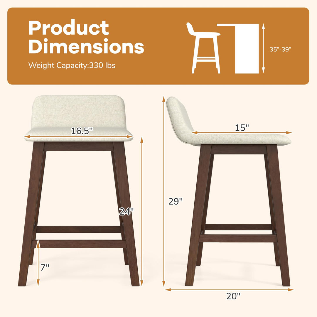 Giantex 24" Bar Stools Set of 2/4