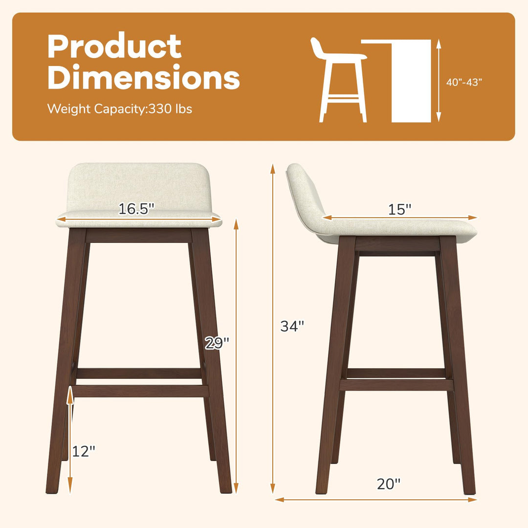 Giantex 29" Bar Stools Set of 2/4