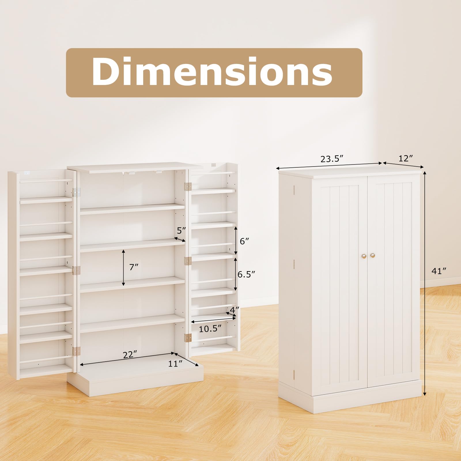 Giantex 41" Kitchen Pantry Cabinet