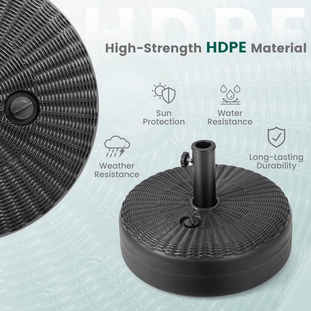 Giantex Fillable Umbrella Base, 18 inch Umbrella Stand Water and Sand Filled