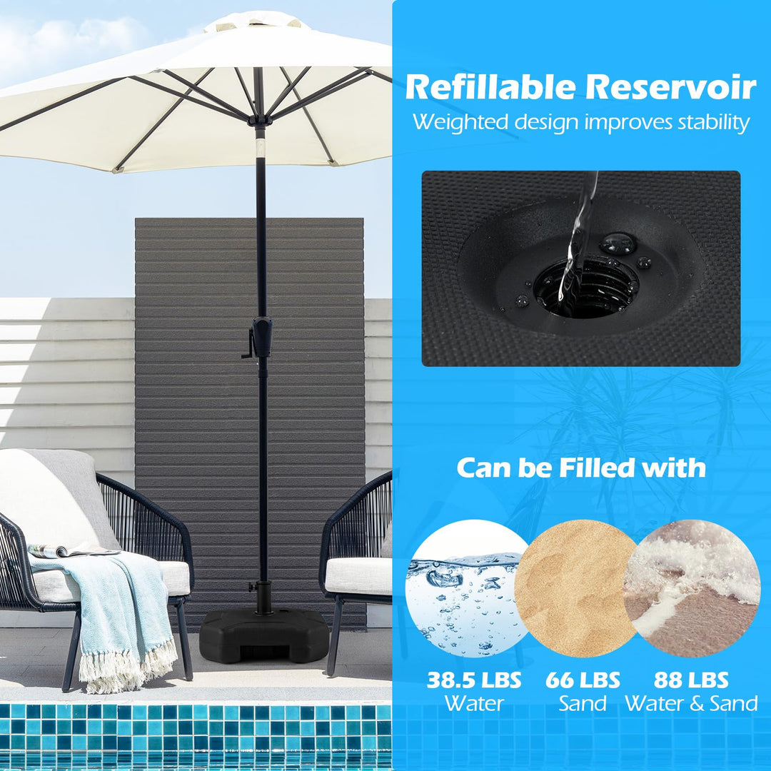 Giantex  - Heavy Duty HDPE Market Table Umbrella Pole Holder for Outdoor