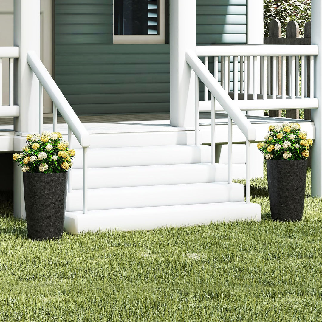Giantex 21” Tall Round Tapered All Weather Flower Pots Set of 2