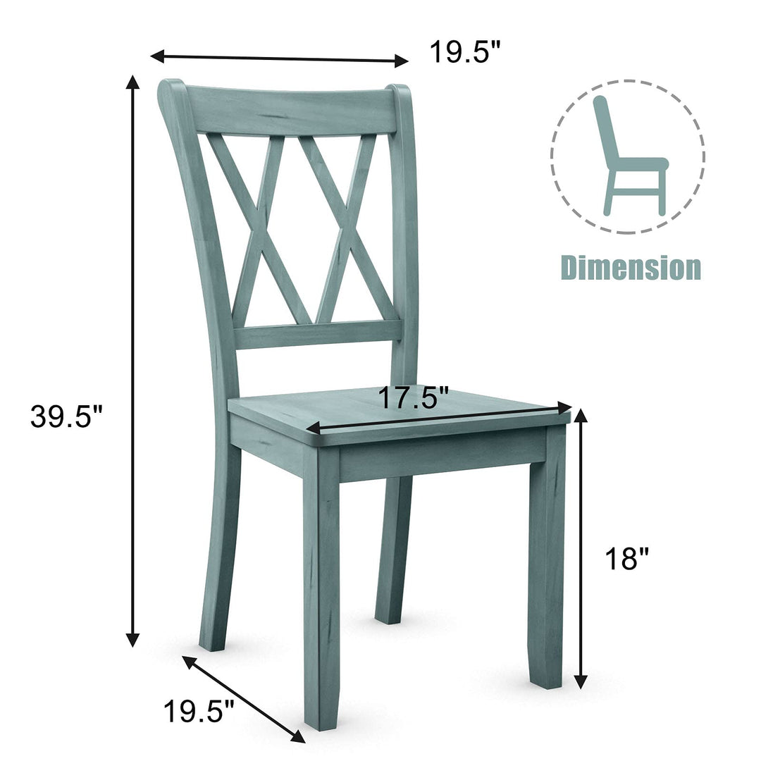 Giantex Rubber Wood Dining Room Side Chair