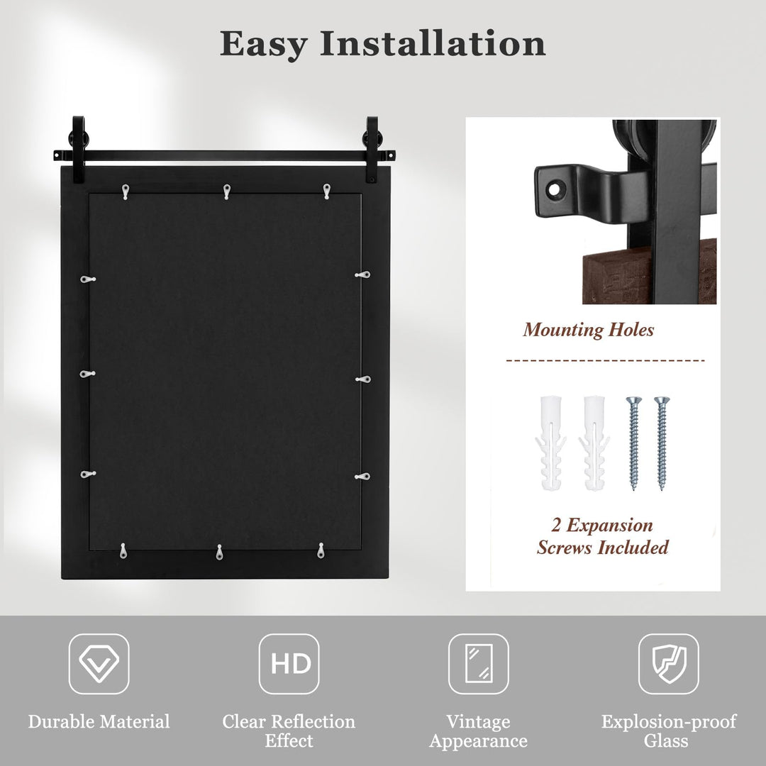 CHARMAID Farmhouse Wall Mirror