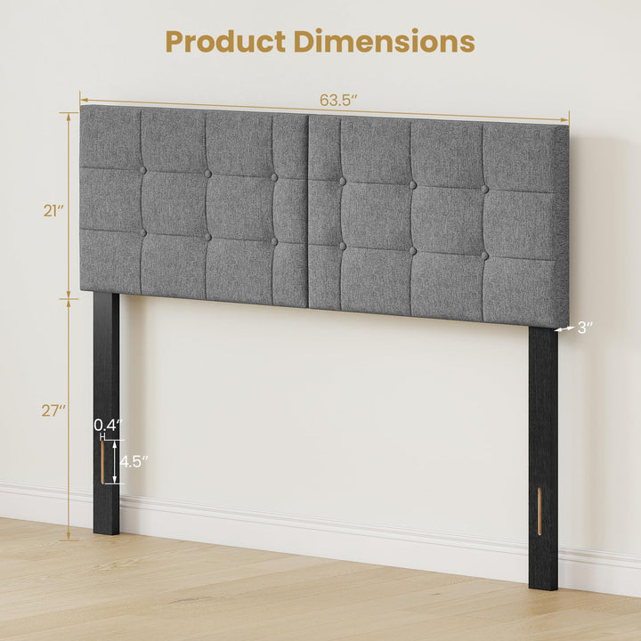 GIANTEX Linen Upholstered Headboard for Queen Full Size Bed