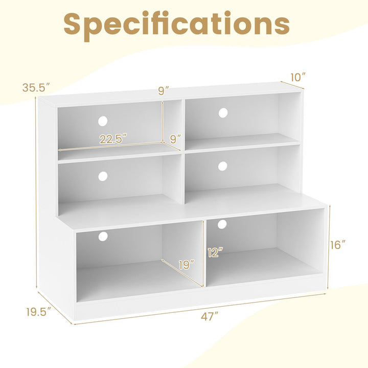 Giantex Storage Bench with Shelf 3-Tier Entryway Storage Cabinet w/Seat