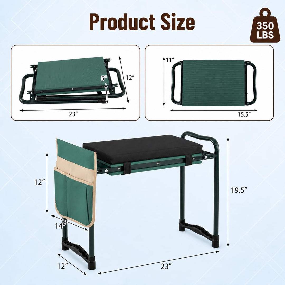 GIANTEX Garden Kneeler and Seat with Detachable EVA Pad