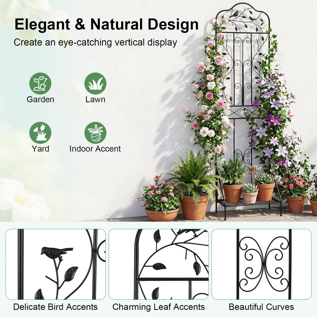 Giantex Metal Garden Trellis for Climbing Plants