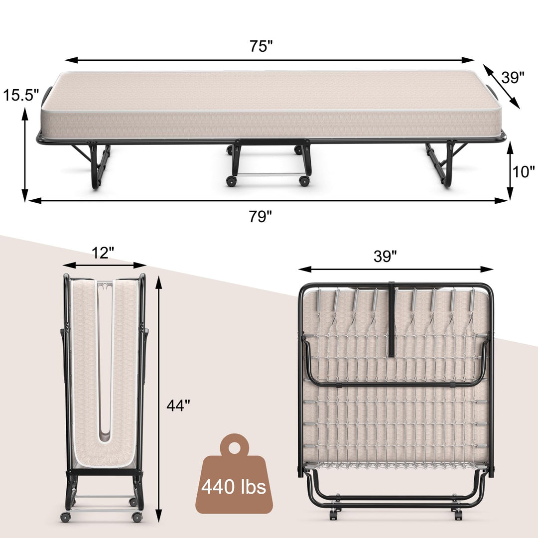 Giantex Folding Bed with Mattress