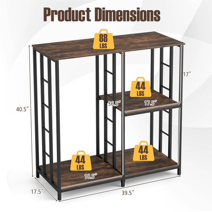 Giantex Kitchen Bakers Rack | 3-Tier Microwave Stand Stand with Open Shelves