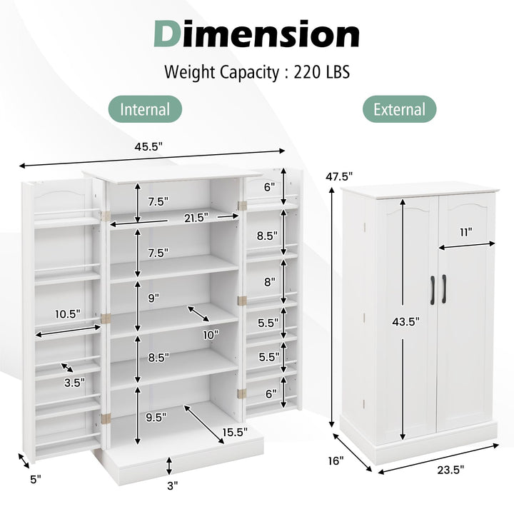 Giantex 47.5” Kitchen Storage Cabinet